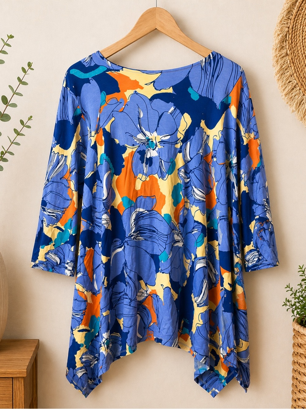 Ruby Rd. Multicolored Floral‎ Print Blouse Size XL